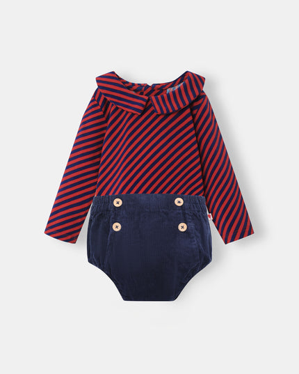 Bermuda Bodysuit + Sailor Short - Betta/Navy