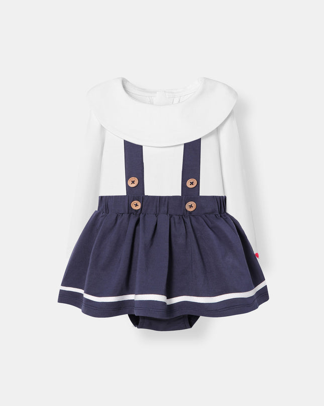 Berta Bodysuit + Ocean Skirt - Navy Blue