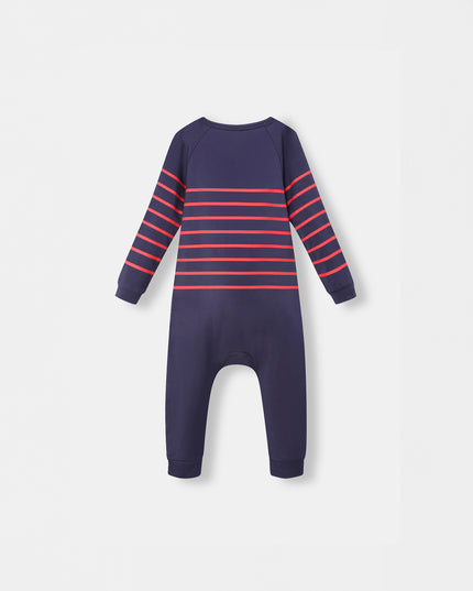 Captain Cuddle Playsuit - Navy Blue (Footless)