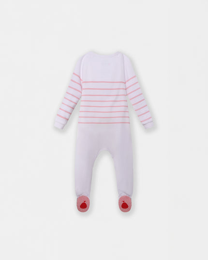 Captain Cuddle Playsuit - White & Pink
