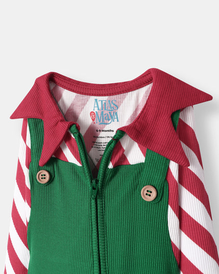 Elf-tastic Playsuit (0-24m) - Atlas & Maya