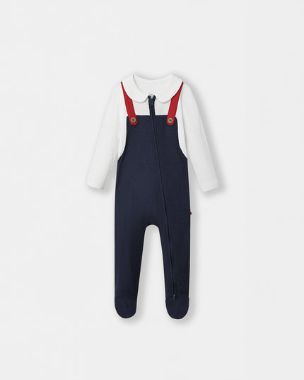 Fancy Pantsy Overall Playsuit - Navy Blue - Atlas & Maya
