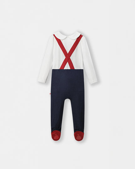 Fancy Pantsy Overall Playsuit - Navy Blue - Atlas & Maya