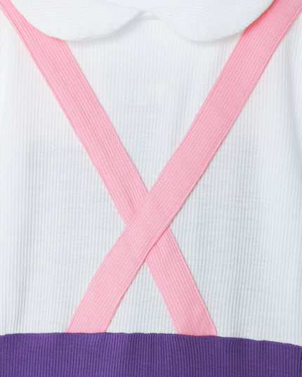 Fancy Pantsy Overall Playsuit - Purple - Atlas & Maya