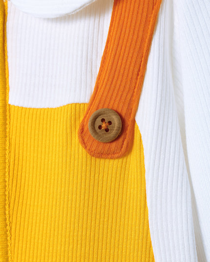 Fancy Pantsy Overall Playsuit - Yellow - Atlas & Maya