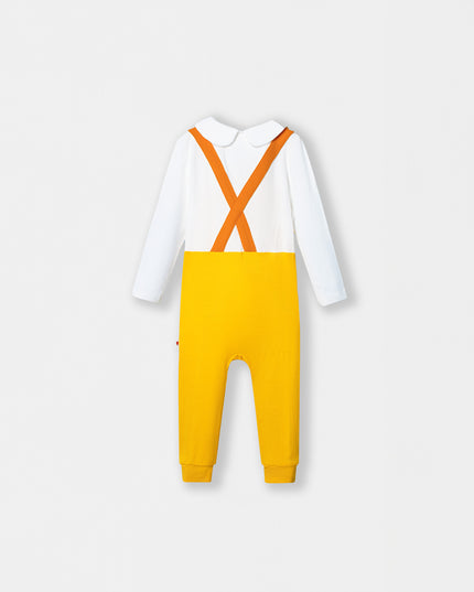 Fancy Pantsy Overall Playsuit - Yellow (Footless) - Atlas & Maya