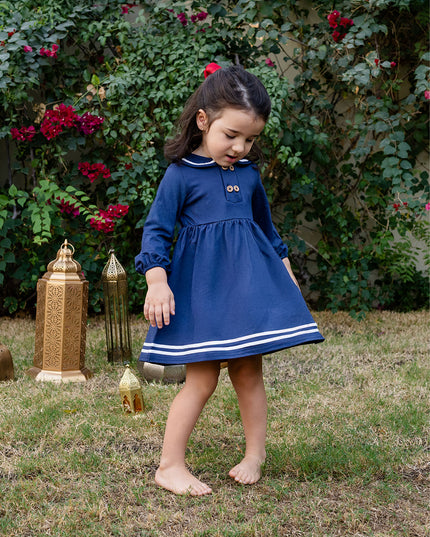 First Mate Dress - Navy Blue