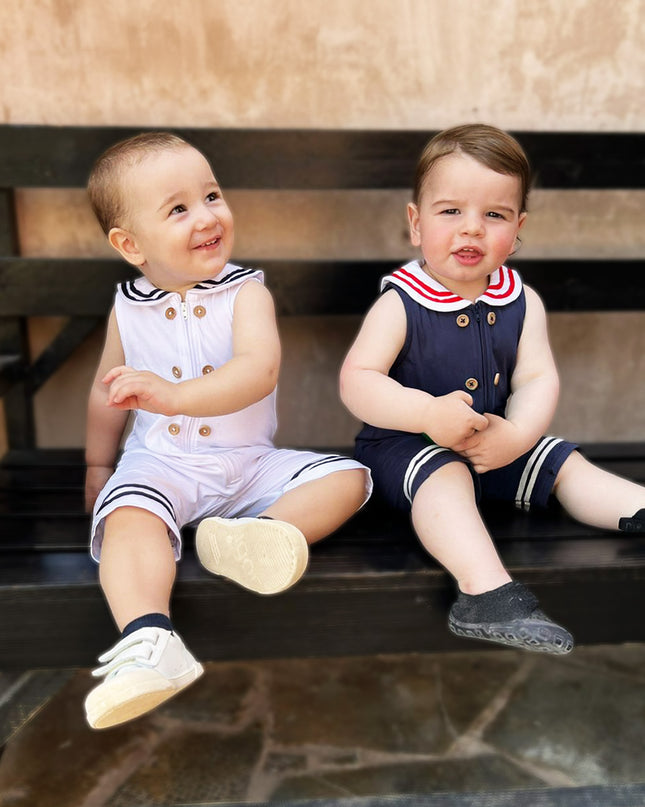 Little Skipper Jumpsuit - Navy Blue