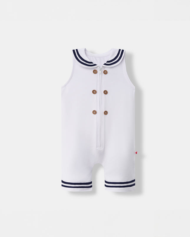 Little Skipper Jumpsuit - White