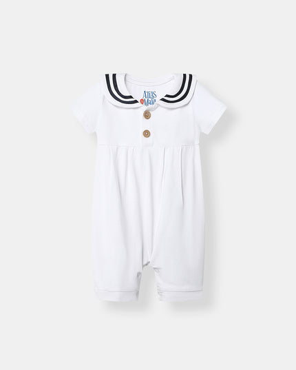 Little Skipper Romper - White - Atlas & Maya