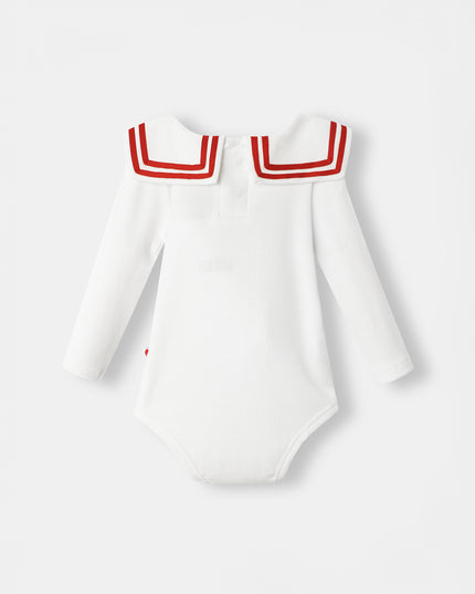 Nautical Magnetic Bodysuit - White - Atlas & Maya