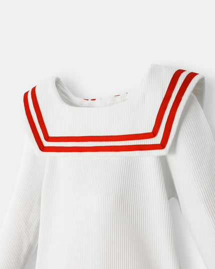 Nautical Magnetic Bodysuit - White - Atlas & Maya