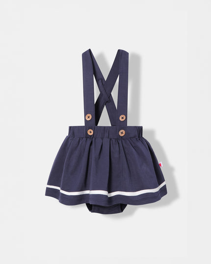 Ocean Bloom Skirt - Navy Blue - Atlas & Maya