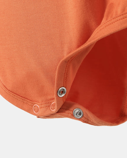 Pocket Long Sleeve Magnetic Bodysuit - Orange - Atlas & Maya
