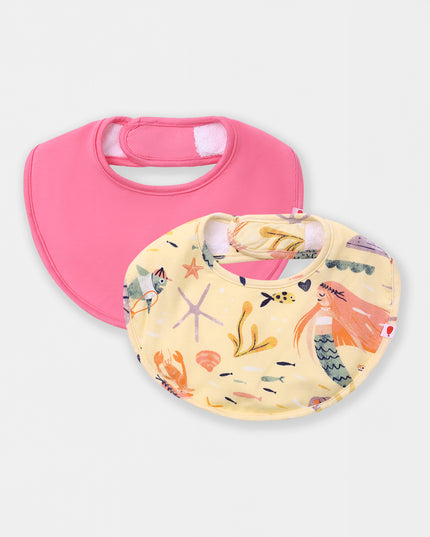 Round Magnetic Bib - Mermaid Love (2-piece set)