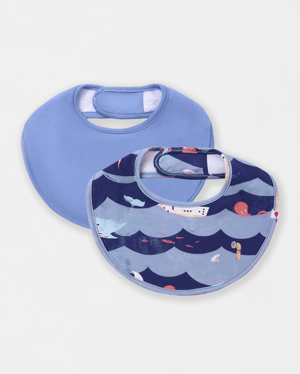 Round Magnetic Bib - Ocean Snuggles (2-piece set)