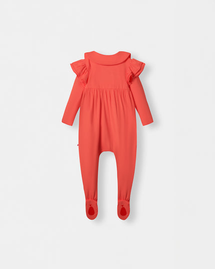 Ruffle Truffle Playsuit - Coral - Atlas & Maya