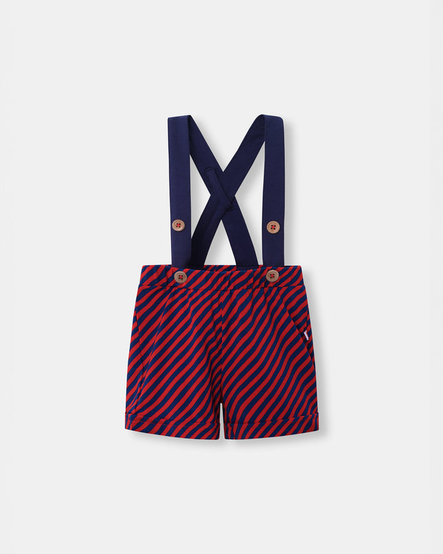 Shortie with Straps - Betta Stripes - Atlas & Maya