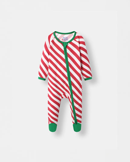 Sleepy Time Pajama - Candy Cane (0-24m) - Atlas & Maya