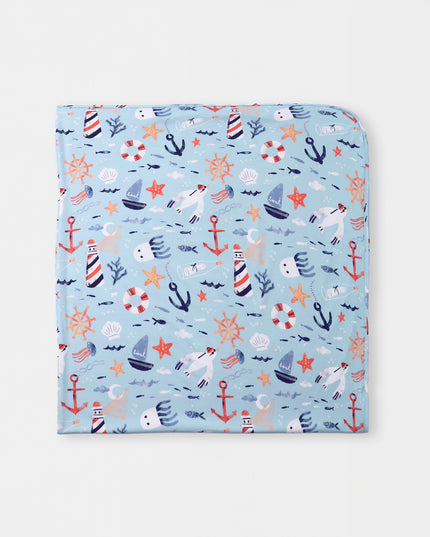 Swaddle Blanket - Anchor Away - Atlas & Maya