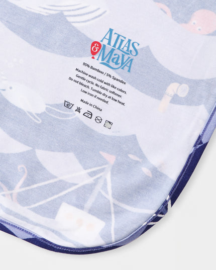 Swaddle Blanket - Ocean Snuggles - Atlas & Maya