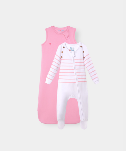 The Sleep Edit · Duo | Essential Sleep Sack & Captain Cuddle | Flamingo Pink