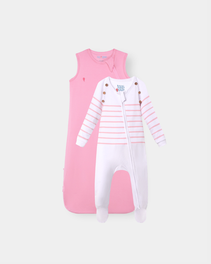 The Sleep Edit · Duo | Essential Sleep Sack & Captain Cuddle | Flamingo Pink