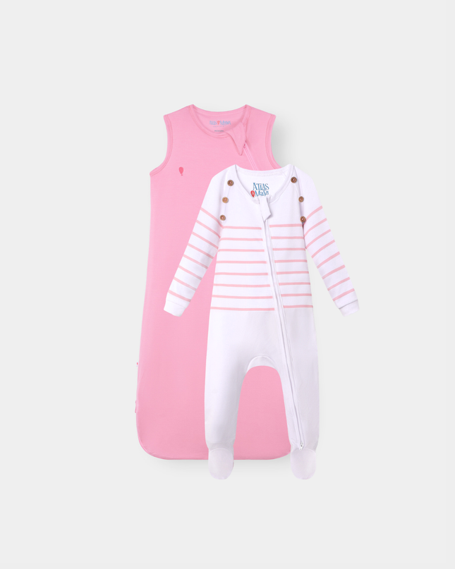 The Sleep Edit · Duo | Essential Sleep Sack & Captain Cuddle | Flamingo Pink