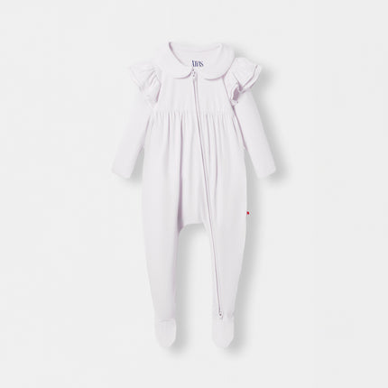 Ruffle Truffle Playsuit - White - Atlas & Maya