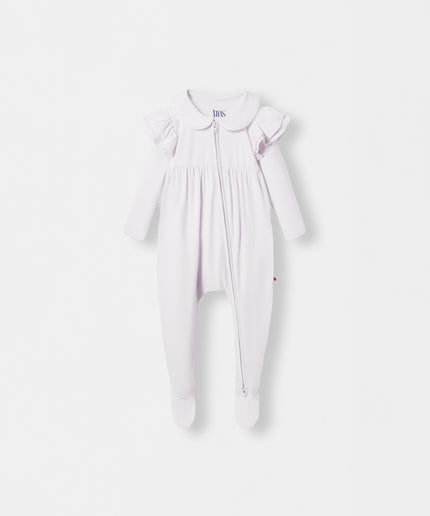 Ruffle Truffle Playsuit - White - Atlas & Maya