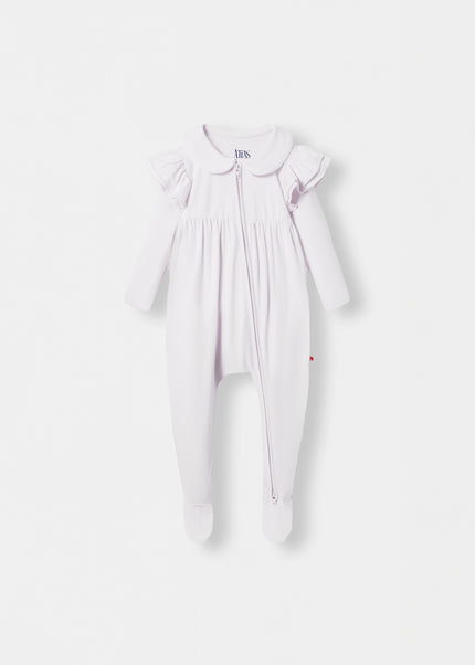 Ruffle Truffle Playsuit - White - Atlas & Maya