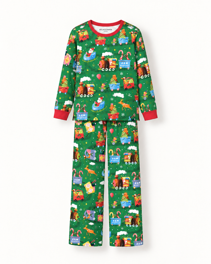 Bamboo Unisex Adult Christmas Pajamas in UAE Xmas Express | Nighty Night