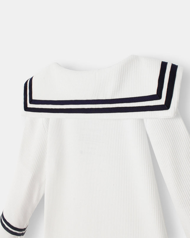 All On Board Playsuit - White - Atlas & Maya