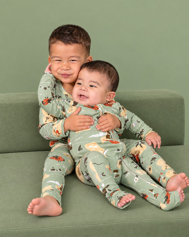 Bamboo Kids Pajamas in Pirate Map | Nighty Night