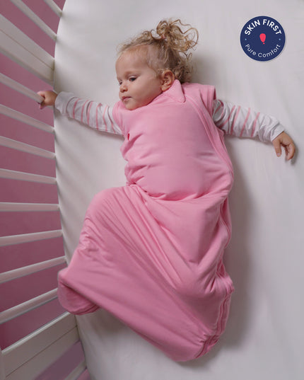 Essential Sleep Sack 1.0 TOG - Flamingo Pink - Atlas & Maya  Essential Sleep Sack 1.0 TOG - Flamingo Pink Bamboo sleep bag