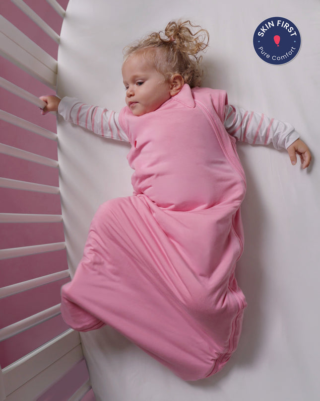 Essential Sleep Sack 1.0 TOG - Flamingo Pink - Atlas & Maya  Essential Sleep Sack 1.0 TOG - Flamingo Pink Bamboo sleep bag