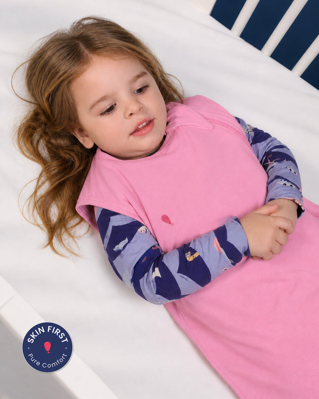 Essential Sleep Sack 1.0 TOG - Flamingo Pink - Atlas & Maya  Essential Sleep Sack 1.0 TOG - Flamingo Pink Bamboo sleep bag