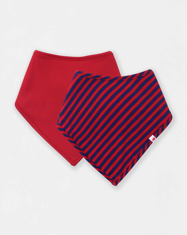 Bandana Magnetic Bib - Betta Stripes (2-piece set)