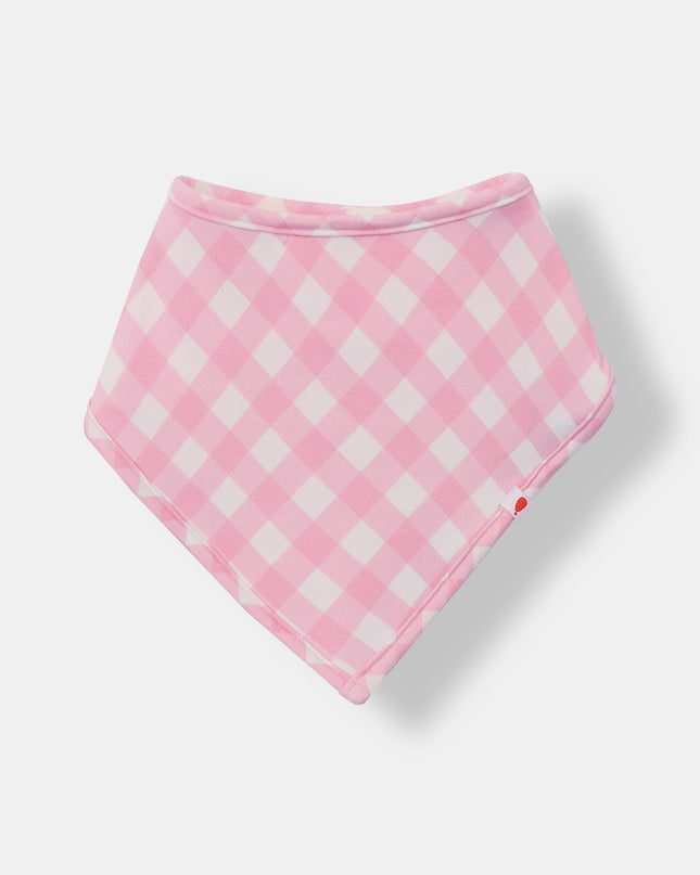 Bandana Magnetic Bib - Blush Plaid (2-piece set)