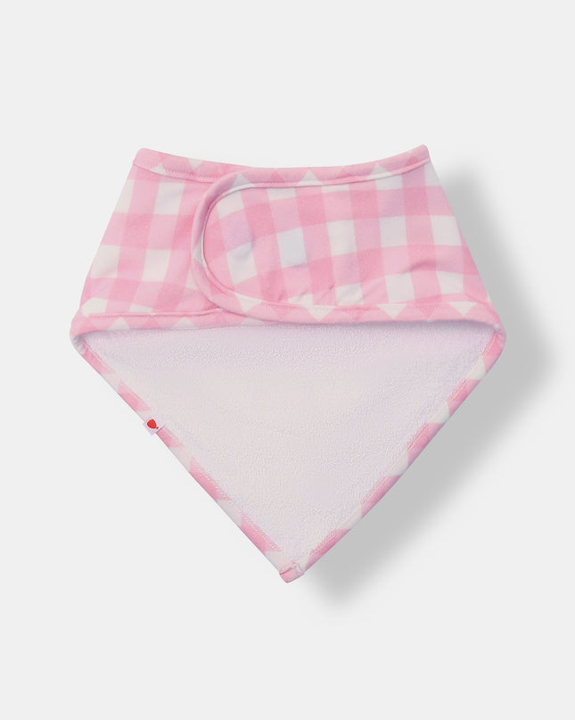 Bandana Magnetic Bib - Blush Plaid (2-piece set)