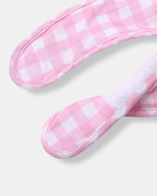 Bandana Magnetic Bib - Blush Plaid (2-piece set)