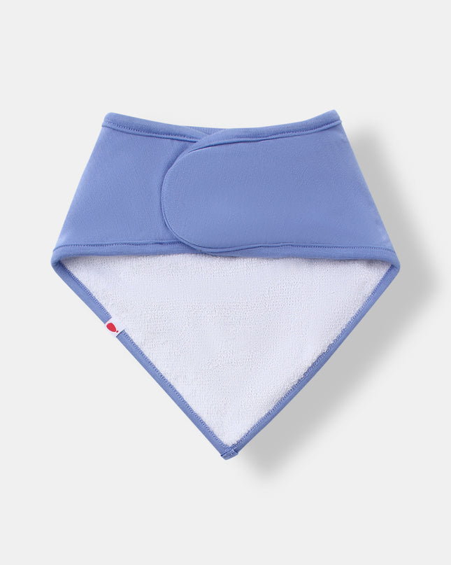 Bandana Magnetic Bib - Sky Blue Plaid (2-piece set)