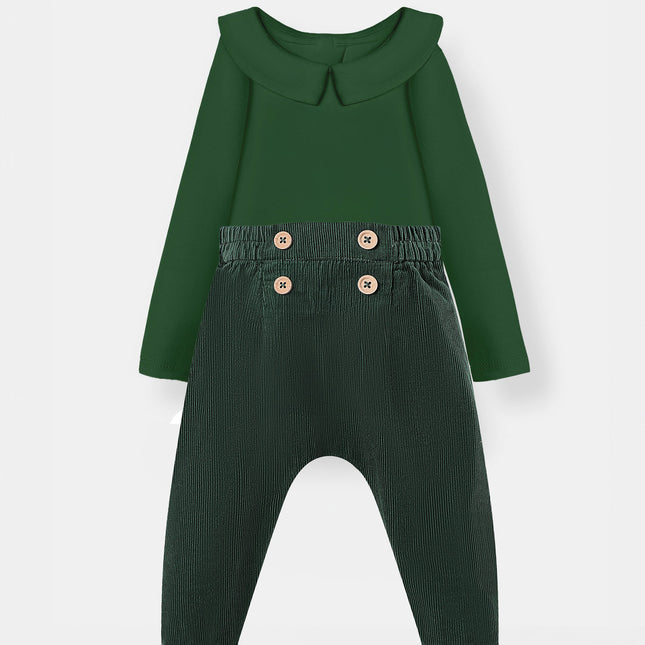 Bermuda Bodysuit + Sailor Pant - Green