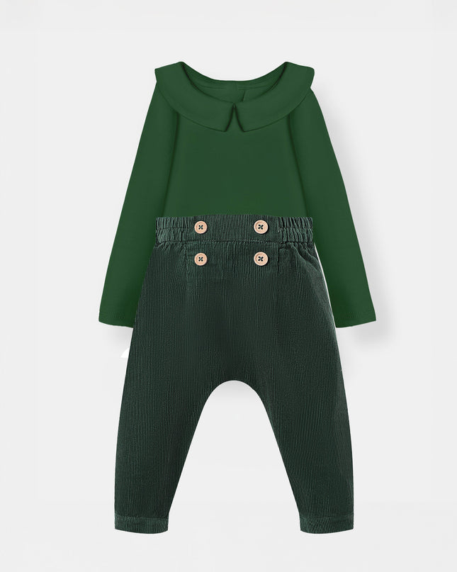 Bermuda Bodysuit + Sailor Pant - Green