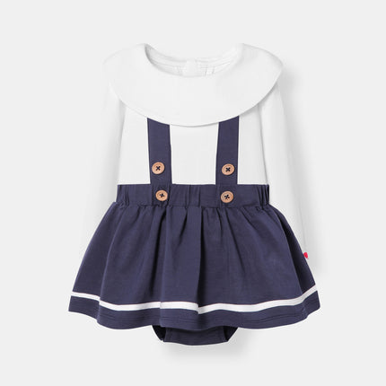Berta Bodysuit + Ocean Skirt - Navy Blue