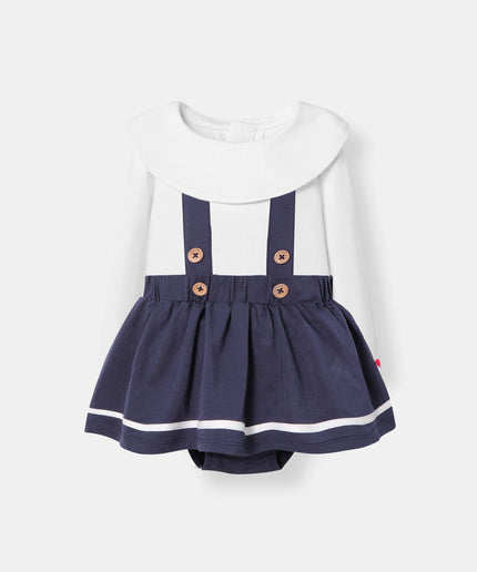 Berta Bodysuit + Ocean Skirt - Navy Blue