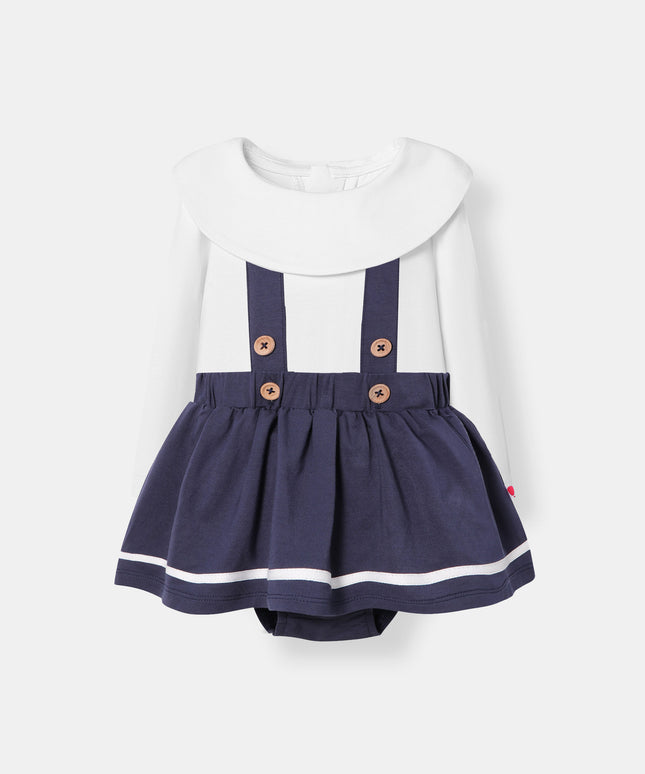 Berta Bodysuit + Ocean Skirt - Navy Blue