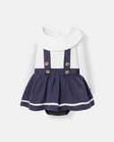 Berta Bodysuit + Ocean Skirt - Navy Blue