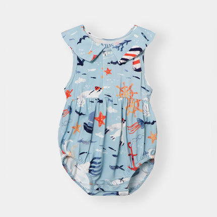 Berta Bubble Romper - Anchor Away - Atlas & Maya