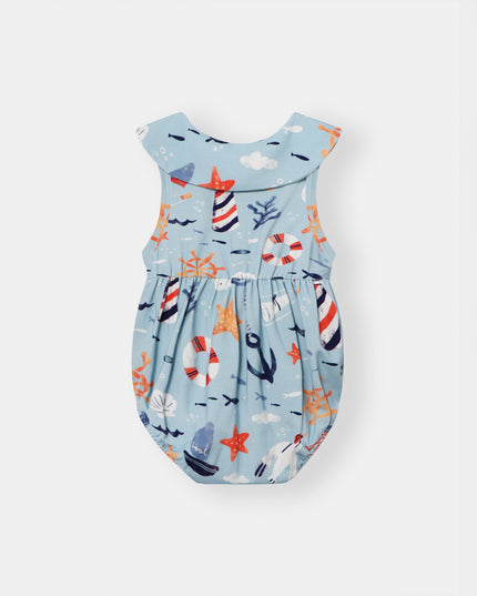 Berta Bubble Romper - Anchor Away - Atlas & Maya